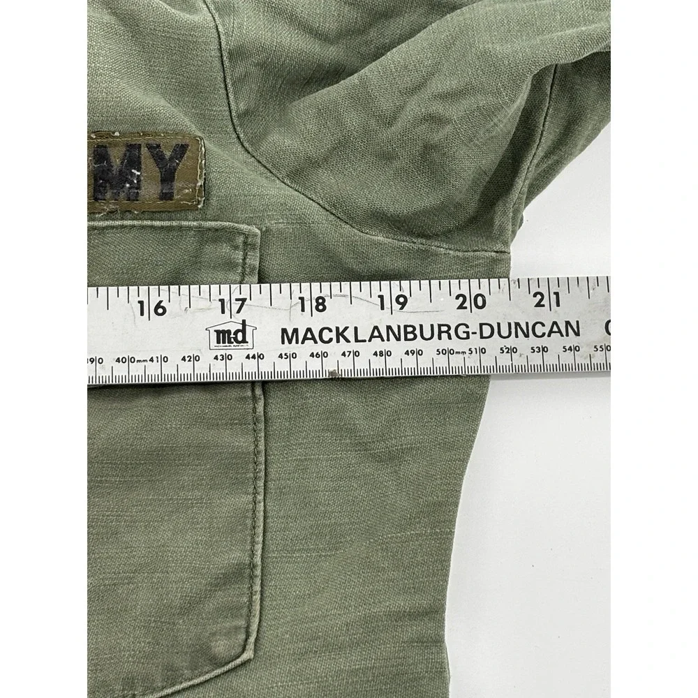 Vietnam Jacket OG-107 Coat Mens Small Tropical War Fatigue Cotton Sateen US Army